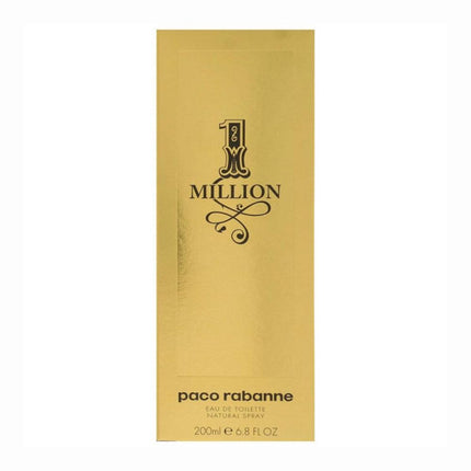 The packaging of 1 Million EDT 200mL by Paco Rabanne