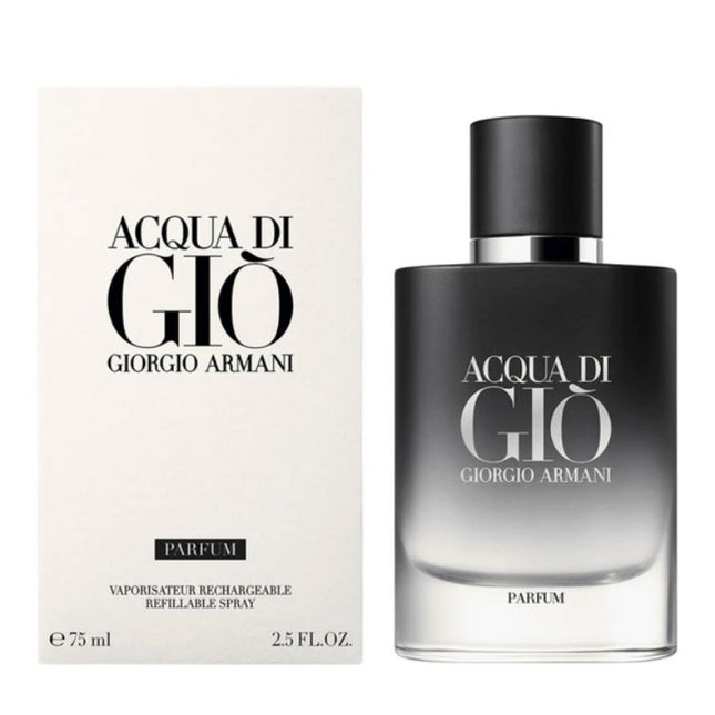 Giorgio Armani Acqua Di Gio For Men -  Refillable EDP 75mL along with its Box