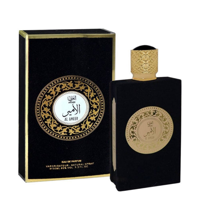 Arabi Al Ameer EDP 100mL by Shaikh Saeed Perfumes along with its packaging