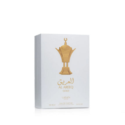 The Packing of Al Areeq Gold EDP 100mL by Lattafa