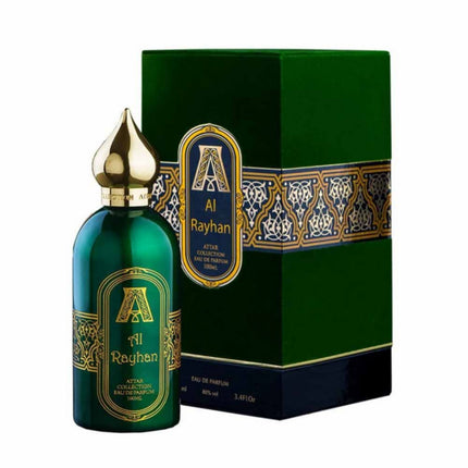 Al Rayhan EDP 100mL by Attar Collection along with its Packaging