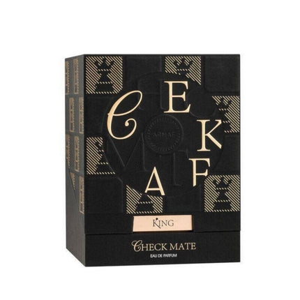 The packaging of Armaf Checkmate King for Men EDP 100mL