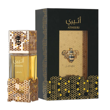 Atheeri EDP 100mL by Lattafa along with its Packing