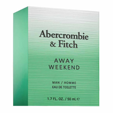 Abercrombie & Fitch Away Weekend perfume packaging on a white background