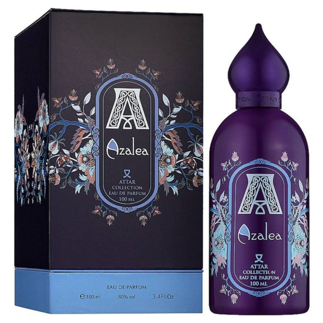 Azalea EDP 100mL by Attar Collection along with its Packaging
