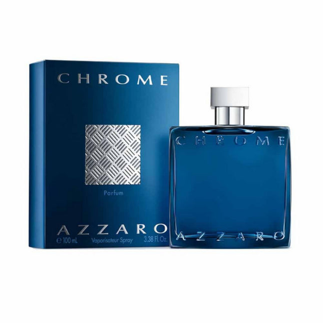 Chrome for Men Parfum 100mL by Azzaro along with its Box