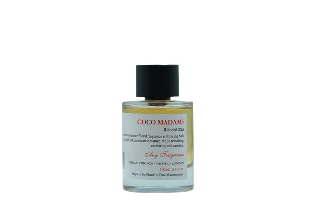 ANY fragrances Coco Madame EDP 100mL spray bottle.
