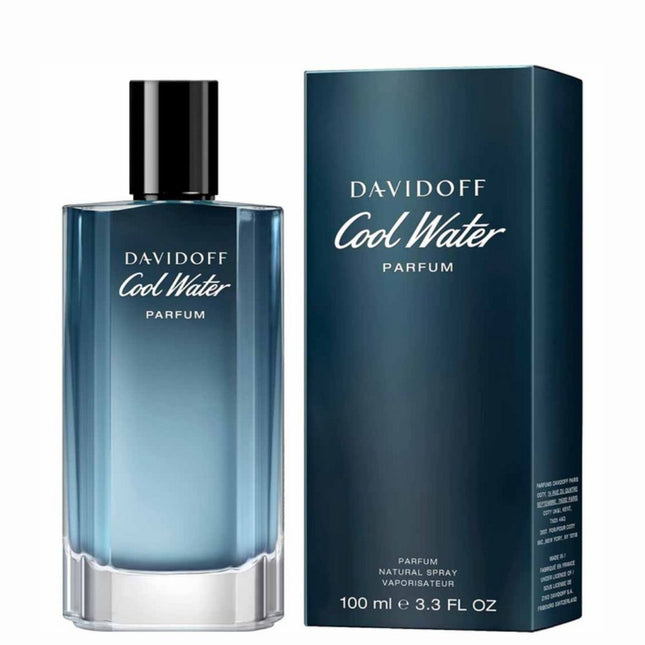 Davidoff Cool Water Parfum for Men 100mL along with its packaging