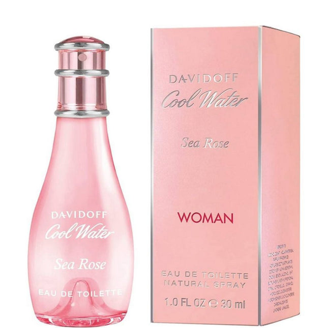 Davidoff Cool Water Woman Sea Rose EDT 30mL along with its packaging