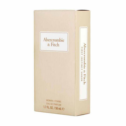 The Packaging of Abercrombie & Fitch's First Instinct Sheer For Women EDP 50mL