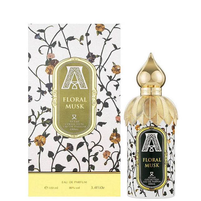 Floral Musk EDP 100mL by Attar Collection along with its packaging