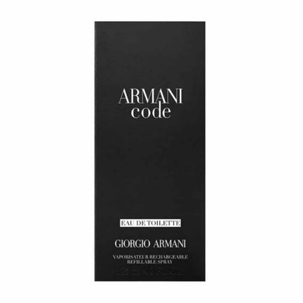Giorgio Armani Code For Men Refillable EDT 125mL Packing