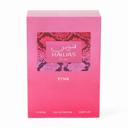 The Box of Hawas Pink EDP 100mL by Rasasi