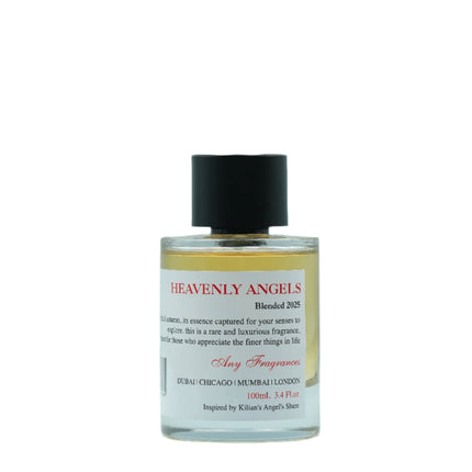 An EDP 100mL bottle of Heavenly Angels by ANY fragrances. This perfume is inspired by Kilian's Angel's Share