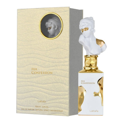 Her Confession EDP 100mL by Lattafa along with its Packing