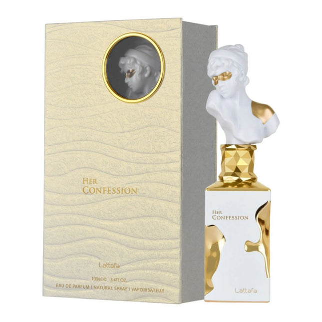 Her Confession EDP 100mL by Lattafa along with its Packing