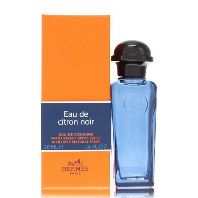 Hermes Eau de Citron Noir REFILLABLE Eau de Cologne 50mL along with packaging