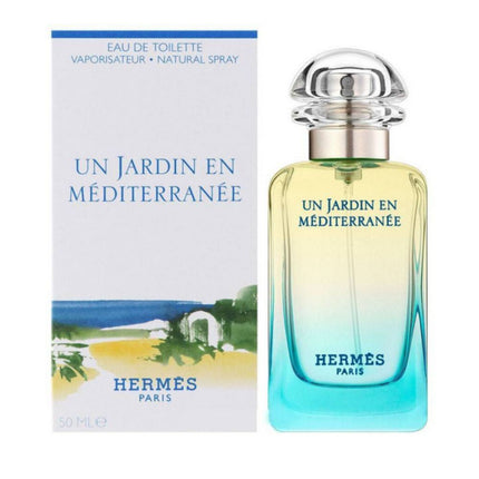 Hermes Un Jardin En Mediterranee EDT 50mL along with its packaging