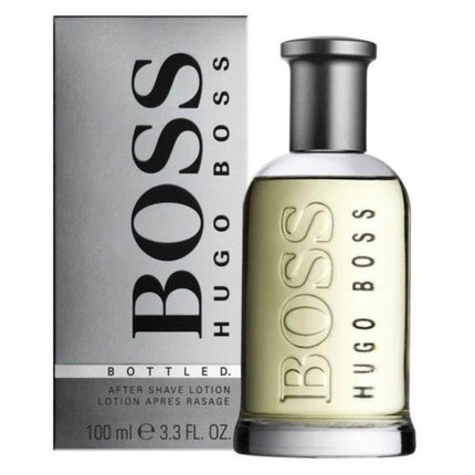 Hugo Boss Boss Bottled Aftershave Lotion 100mL along with its Pack