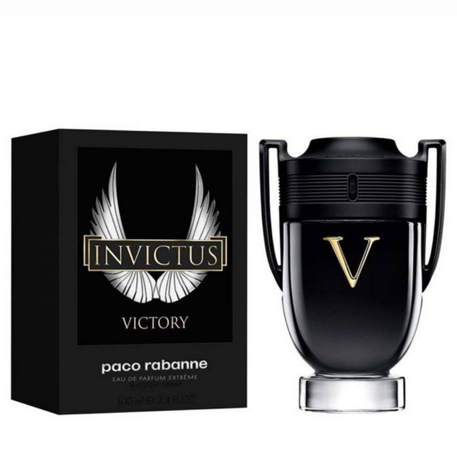 Invictus Victory EDP 100mL by Paco Rabanne along with its Packaging