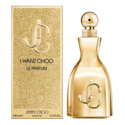 Jimmy Choo I Want Choo Le Parfum For Women 100mL along with its packaging