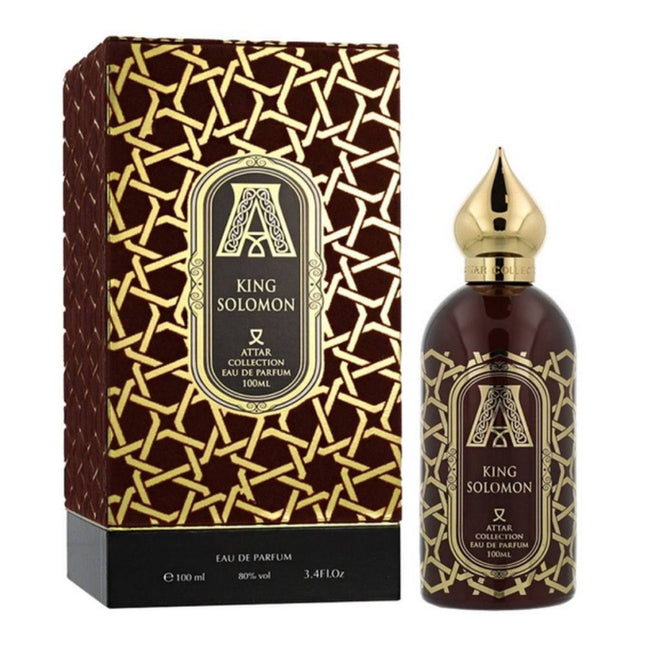 King Solomon EDP 100mL by Attar Collection along with its packaging