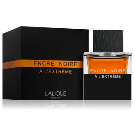 Lalique Encre Noire A L'Extreme For Men EDP 100mL along with its packaging