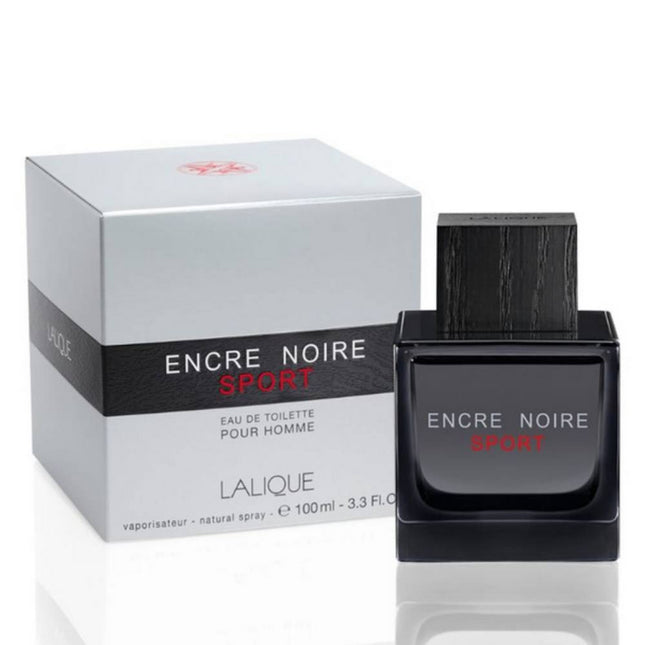 Lalique Encre Noire Sport For Men EDT 100mL along with its Packaging