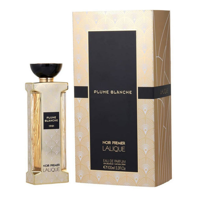 Lalique Noir Premier Plume Blanche 1901 EDP 100mL along with its Packaging