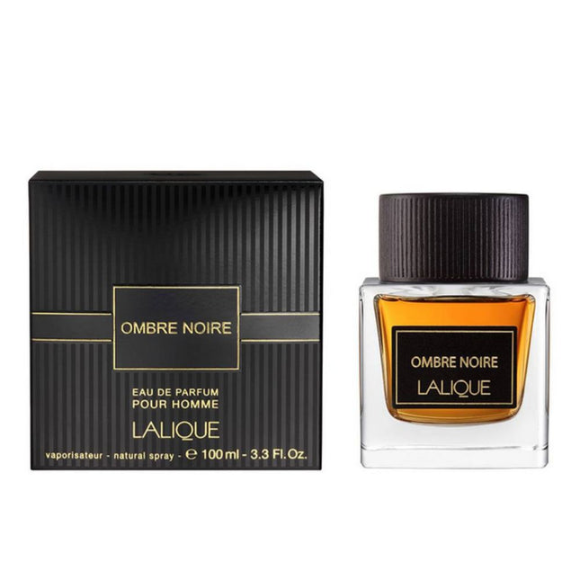 Lalique Ombre Noire For Men EDP 100mL along with its Packaging
