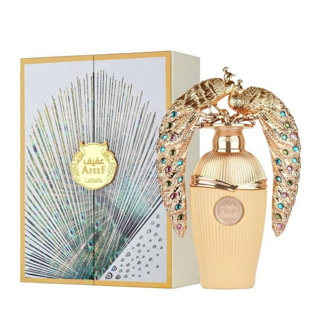 Lattafa Afeef EDP 100mL along with its Packaging