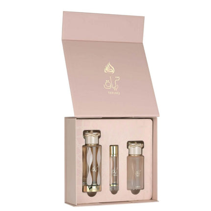 Lattafa Teriaq 3-in-1 Gift Set | Includes 100ml EDP, 12ml EDP, and Luxurious Hair Mist