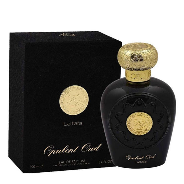 Lattafa Opulent Oud EDP 100mL along with its Packaging