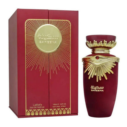 Lattafa Sakeena EDP 100mL along with its Packaging
