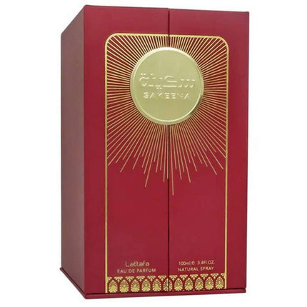 The Packaging of Lattafa Sakeena EDP 100mL