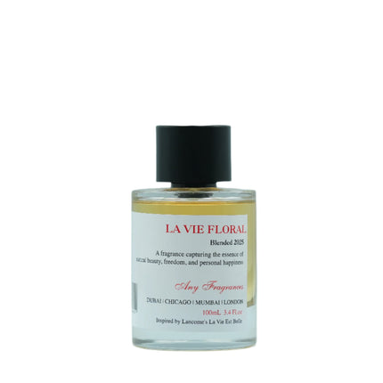An EDP 100mL bottle of La Vie Floral. A fragrance inspired by Lancome's La Vie Est Belle