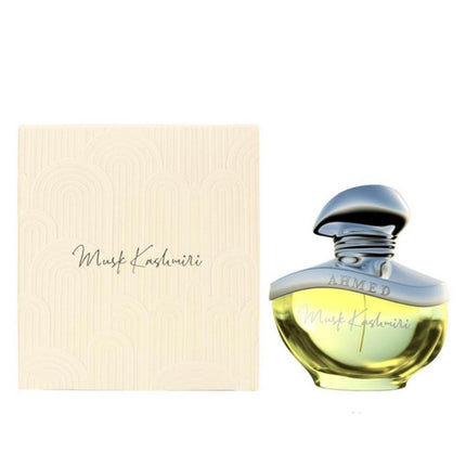Musk Kashmiri EDP 60mL by Ahmed Al Maghribi along with its Packing