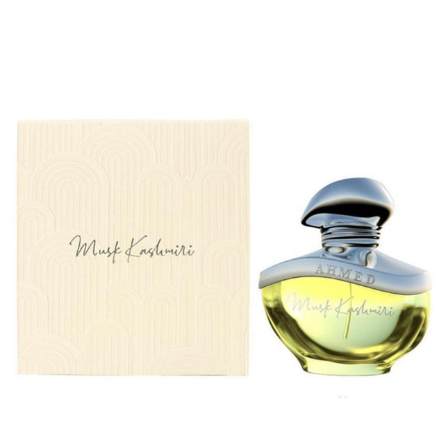 Musk Kashmiri EDP 60mL by Ahmed Al Maghribi along with its Packing