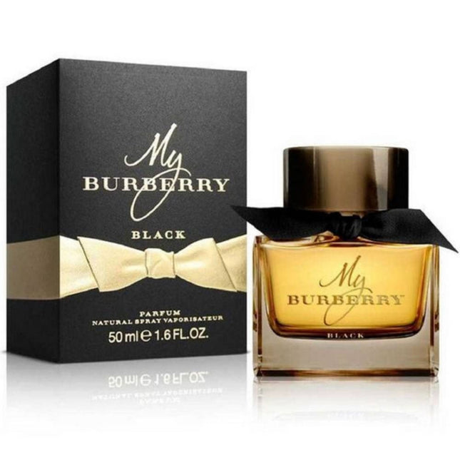 Burberry My Burberry Black For Women Parfum 50mL along with its Packaging