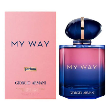 Giorgio Armani My Way For Women - Refillable Parfum 90mL along with its Box