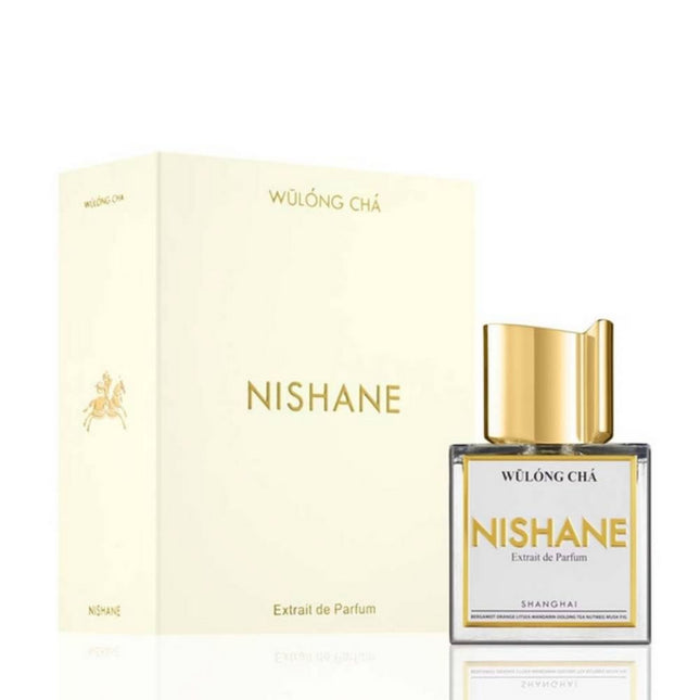 Nishane Wulong Cha Extrait de parfum 100mL along with its Packaging