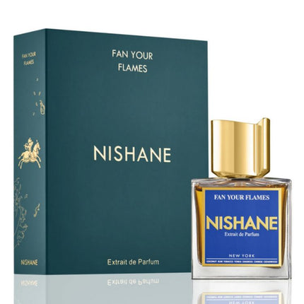 Nishane perfume bottle and packaging on a white background