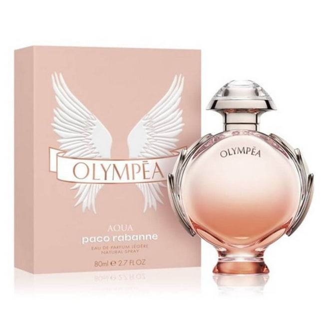 Olympéa Aqua Eau De Parfum Legere 80mL by Paco Rabanne along with its Packaging
