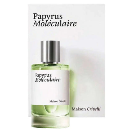 Papyrus Moleculaire EDP 100mL by Maison Crivelli along with its Packaging