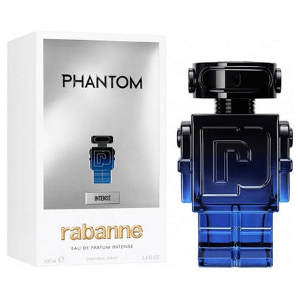 Phantom Intense for Men EDP 100mL by Paco Rabanne along with its packaging