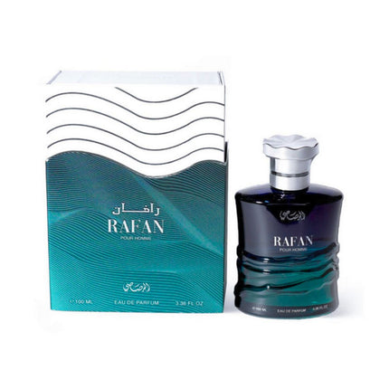 Rafan For Him EDP 100mL by Rasasi along with its Box