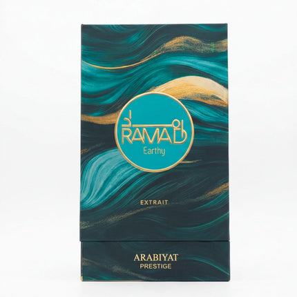 The Packaging of Arabiyat Prestige Ramad Earthy EDP 100mL 