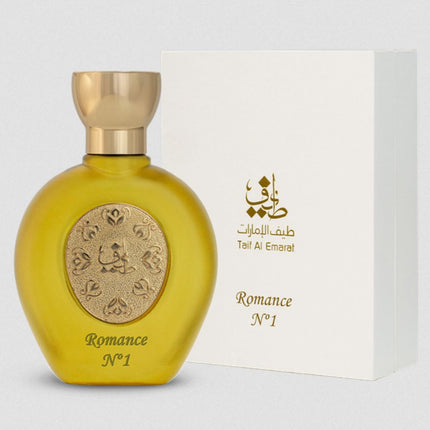 Romance N°1 EDP 75mL by Taif Al Emarat along with its Packing