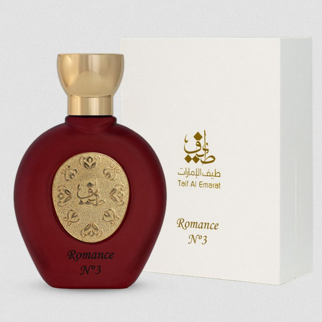 Romance N°3 EDP 75mL by Taif Al Emarat along with its Packing
