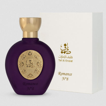 Romance N°8 EDP 75mL by Taif Al Emarat along with its Packing